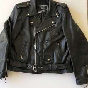 Mens Leather riding jacket